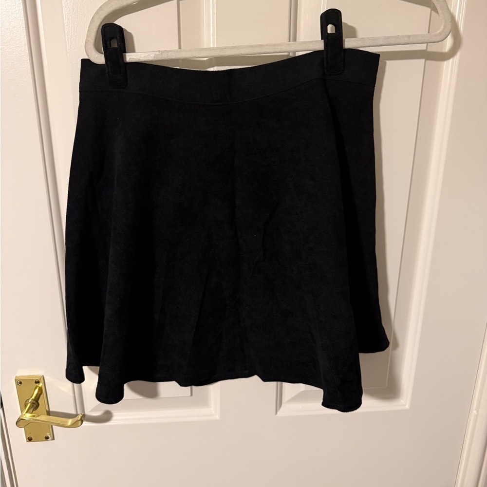 2/$15 SHEIN Corduroy Black Button-Up Women's Skirt sz L - Picture 2 of 6